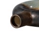 Glitzhome Set of 2 Modern Two-tone Color with Circle Hollow Ceramic Table Vases