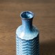 Glitzhome Set of 2 Modern Brilliant Blue Chevron Ceramic Table Vases