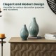 Glitzhome Set of 2 Modern Spiraling Artistry Turquoise Ceramic Table Vases