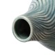 Glitzhome Set of 2 Modern Spiraling Artistry Turquoise Ceramic Table Vases