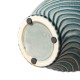 Glitzhome Set of 2 Modern Spiraling Artistry Turquoise Ceramic Table Vases