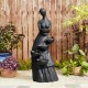 Glitzhome 39.75"H 5-Tiered Modern Abstract Women Sculpture Polyresin Outdoor Fountain with Pump and LED Light (KD)