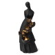 Glitzhome 39.75"H 5-Tiered Modern Abstract Women Sculpture Polyresin Outdoor Fountain with Pump and LED Light (KD)