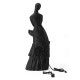 Glitzhome 39.75"H 5-Tiered Modern Abstract Women Sculpture Polyresin Outdoor Fountain with Pump and LED Light (KD)