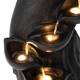 Glitzhome 39.75"H 5-Tiered Modern Abstract Women Sculpture Polyresin Outdoor Fountain with Pump and LED Light (KD)
