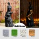 Glitzhome 39.75"H 5-Tiered Modern Abstract Women Sculpture Polyresin Outdoor Fountain with Pump and LED Light (KD)