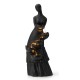 Glitzhome 39.75"H 5-Tiered Modern Abstract Women Sculpture Polyresin Outdoor Fountain with Pump and LED Light (KD)
