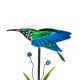 Glitzhome 36"H Solar Hummingbird Yardstake (KD)