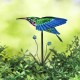 Glitzhome 36"H Solar Hummingbird Yardstake (KD)