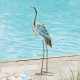 Glitzhome 39.25"H Metal Standing Crane  Garden Statue with Stakes  (KD)
