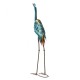 Glitzhome 39.25"H Metal Standing Crane  Garden Statue with Stakes  (KD)