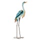 Glitzhome 39.25"H Metal Standing Crane  Garden Statue with Stakes  (KD)
