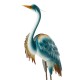 Glitzhome 39.25"H Metal Standing Crane  Garden Statue with Stakes  (KD)