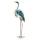 Glitzhome 39.25"H Metal Standing Crane  Garden Statue with Stakes  (KD)
