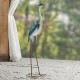 Glitzhome 39.25"H Metal Standing Crane  Garden Statue with Stakes  (KD)