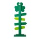 Glitzhome 36"H St. Patrick's Wood Shamrock Word Sign Porch Decor(KD)