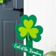 Glitzhome 36"H St. Patrick's Wood Shamrock Word Sign Porch Decor(KD)