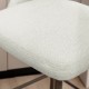 Glitzhome Set of 2 Modern Two-Tone Color Counter Stool with Brown Metal Tapered Legs - Grey Fabric & Leatherette