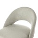 Glitzhome Set of 2 Modern Two-Tone Color Counter Stool with Brown Metal Tapered Legs - Grey Fabric & Leatherette