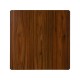Glitzhome SSet of 3 Pub Table Set - Industrial Modern Square Bar Table with Walnut Veneer Top and Black Thick Leatherette Bar Stools