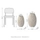 Glitzhome Set of 2 Metal Gold & White Oval Textured Floor Vases