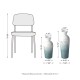 Glitzhome Set of 2 Abstract Ombre Aqua Metal Vases