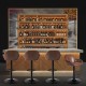 Glitzhome Mid-Century Modern Brown Leatherette Gaslift Adjustable Swivel Bar Stool