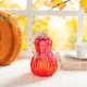 Glitzhome 8.5"H Fall Red Glass Gourd with Glitter
