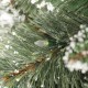 Glitzhome 7.5ft Pre-Lit Frosted Cashmere Pencil Pine Artificial Christmas Tree with 250 Warm White/Multi-color C3 Clear LED Lights, 9 Function w/Remote Control