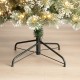 Glitzhome 9ft Pre-Lit Frosted Cashmere Pencil Pine Artificial Christmas Tree with 350 Warm White/Multi-color C3 Clear LED Lights, 9 Function w/Remote Control