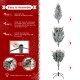 Glitzhome 7.5ft Pre-Lit Flocked Upward Slim Fir Artificial Christmas Tree with 400 Warm White Lights, 3 Function w/Remote Control