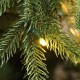 Glitzhome 9ft Pre-Lit Green Slim Fir Artificial Christmas Tree with 650 Warm White/Multi-color LED Lights, 9 Function, w/Remote Control, Simple Setup