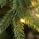 Glitzhome 11ft Pre-Lit Green Slim Fir Artificial Christmas Tree with 850 Warm White/Multi-color LED Lights, 9 Function, w/Remote Control, Simple Setup