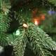 Glitzhome 11ft Pre-Lit Green Slim Fir Artificial Christmas Tree with 850 Warm White/Multi-color LED Lights, 9 Function, w/Remote Control, Simple Setup