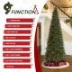 Glitzhome 11ft Pre-Lit Green Slim Fir Artificial Christmas Tree with 850 Warm White/Multi-color LED Lights, 9 Function, w/Remote Control, Simple Setup
