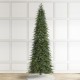 Glitzhome 15ft Pre-Lit Green Slim Fir Artificial Christmas Tree with 1500 Warm White/Multi-color LED Lights, 9 Function, w/Remote Control, Simple Setup
