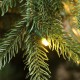 Glitzhome 15ft Pre-Lit Green Slim Fir Artificial Christmas Tree with 1500 Warm White/Multi-color LED Lights, 9 Function, w/Remote Control, Simple Setup