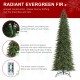 Glitzhome 15ft Pre-Lit Green Slim Fir Artificial Christmas Tree with 1500 Warm White/Multi-color LED Lights, 9 Function, w/Remote Control, Simple Setup