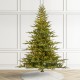 Glitzhome 7.5ft Pre-Lit Green Full Fir Artificial Christmas Tree with 1600 Warm White/Multi-color Horse Race LED Lights, 9 Function w/Foot Pedal and Remote Control, Simple Setup