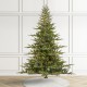 Glitzhome 7.5ft Pre-Lit Green Full Fir Artificial Christmas Tree with 1600 Warm White/Multi-color Horse Race LED Lights, 9 Function w/Foot Pedal and Remote Control, Simple Setup