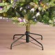 Glitzhome 7.5ft Pre-Lit Green Full Fir Artificial Christmas Tree with 1600 Warm White/Multi-color Horse Race LED Lights, 9 Function w/Foot Pedal and Remote Control, Simple Setup