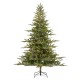 Glitzhome 7.5ft Pre-Lit Green Full Fir Artificial Christmas Tree with 1600 Warm White/Multi-color Horse Race LED Lights, 9 Function w/Foot Pedal and Remote Control, Simple Setup