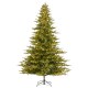 Glitzhome 9ft Pre-Lit Green Full Fir Artificial Christmas Tree with 2000 Warm White/Multi-color Horse Race LED Lights, 9 Function w/Foot Pedal and Remote Control, Simple Setup