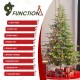 Glitzhome 9ft Pre-Lit Green Full Fir Artificial Christmas Tree with 2000 Warm White/Multi-color Horse Race LED Lights, 9 Function w/Foot Pedal and Remote Control, Simple Setup