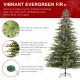 Glitzhome 9ft Pre-Lit Green Full Fir Artificial Christmas Tree with 2000 Warm White/Multi-color Horse Race LED Lights, 9 Function w/Foot Pedal and Remote Control, Simple Setup