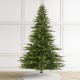 Glitzhome 9ft Pre-Lit Green Full Fir Artificial Christmas Tree with 2000 Warm White/Multi-color Horse Race LED Lights, 9 Function w/Foot Pedal and Remote Control, Simple Setup