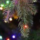 Glitzhome 7.5ft Pre-Lit Green Full Fir Artificial Christmas Tree with 1800 Warm White/Multi-color Horse Race LED Lights, 9 Function w/Foot Pedal and Remote Control, Simple Setup