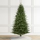 Glitzhome 7.5ft Pre-Lit Green Full Fir Artificial Christmas Tree with 1800 Warm White/Multi-color Horse Race LED Lights, 9 Function w/Foot Pedal and Remote Control, Simple Setup