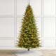 Glitzhome 9ft Pre-Lit Green Full Fir Artificial Christmas Tree with 2450 Warm White/Multi-color Horse Race LED Lights, 9 Function w/Foot Pedal and Remote Control, Simple Setup