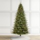 Glitzhome 9ft Pre-Lit Green Full Fir Artificial Christmas Tree with 2450 Warm White/Multi-color Horse Race LED Lights, 9 Function w/Foot Pedal and Remote Control, Simple Setup